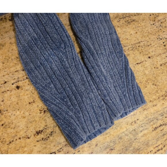 LANDS' END Open Front Soft Ribbed Cardigan Size XS 2-4 Blue - Picture 10 of 13